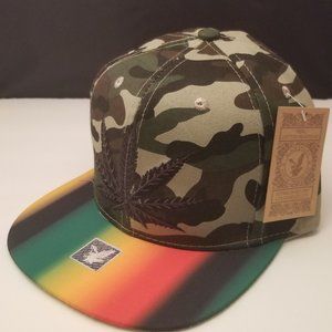 Men's cap lid Camo-Weed-Jamaican New!!